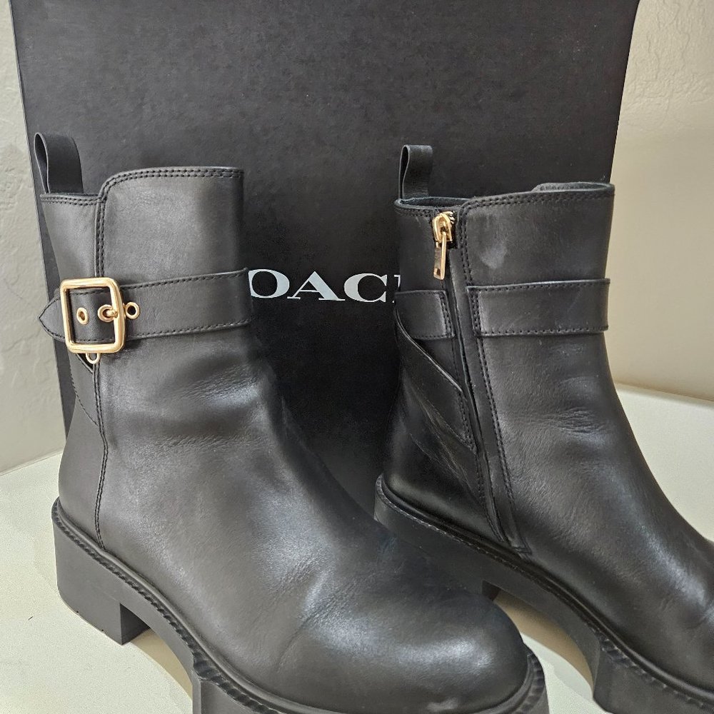 Coach womens lug boots.